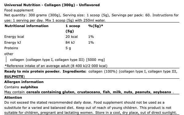 Universal Nutrition Collagen